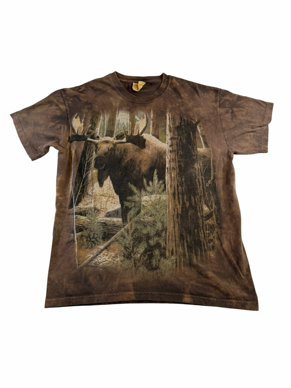 The Mountain Moose Forest Tie Dye Graphic Tee Large